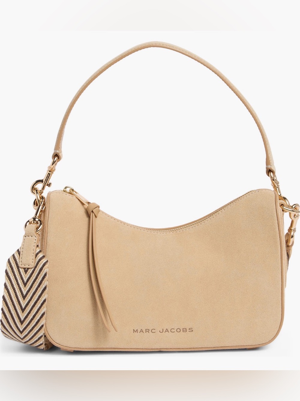 Marc Jacobs drifter Beige Suede Crossbody Bag